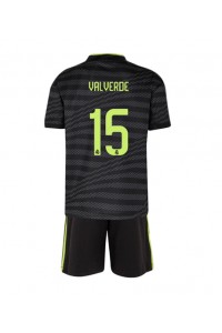 Real Madrid Federico Valverde #15 Babytruitje 3e tenue Kind 2022-23 Korte Mouw (+ Korte broeken)